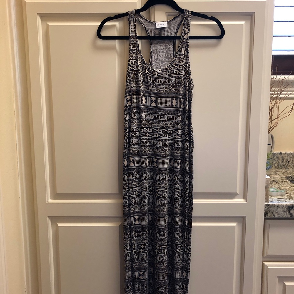 Black and White Aztec Maxi Dress!